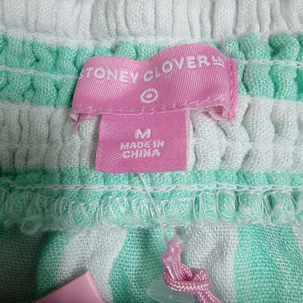 Stoney Clover Lane X Target Green Striped Tie Strap Tank Top Size Medium - Picture 7 of 9